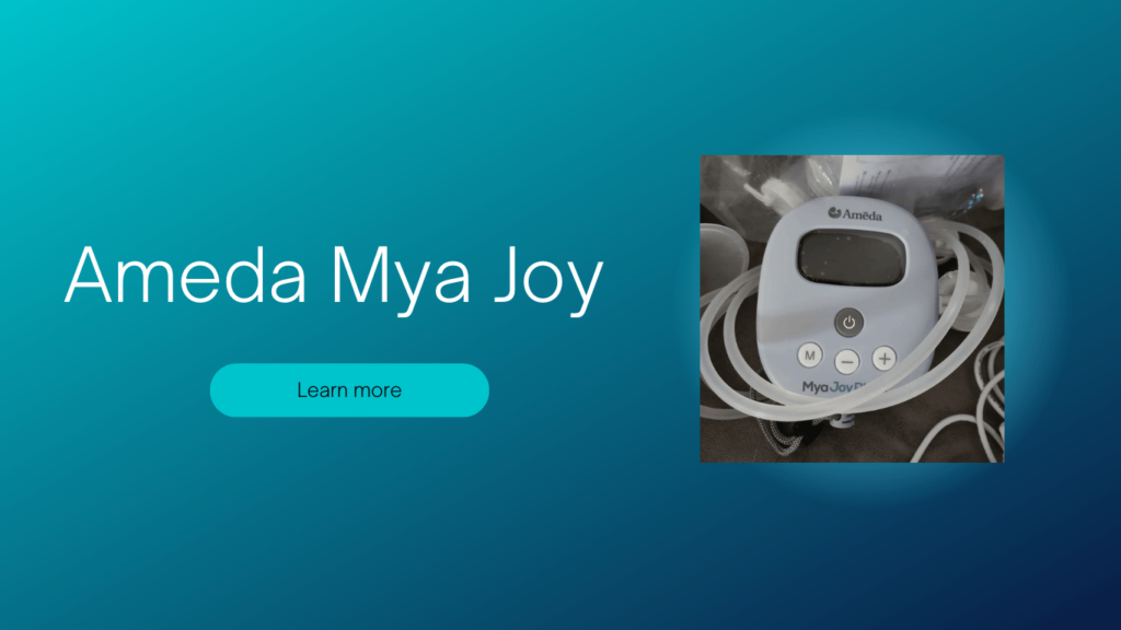 ameda mya joy plus breast pump with tote bag