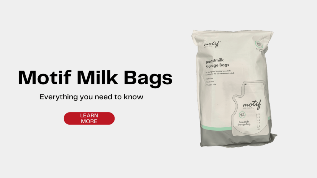 motif breast milk storage bags