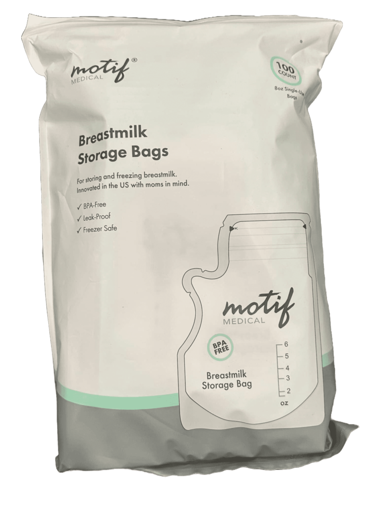 motif breast milk storage bags