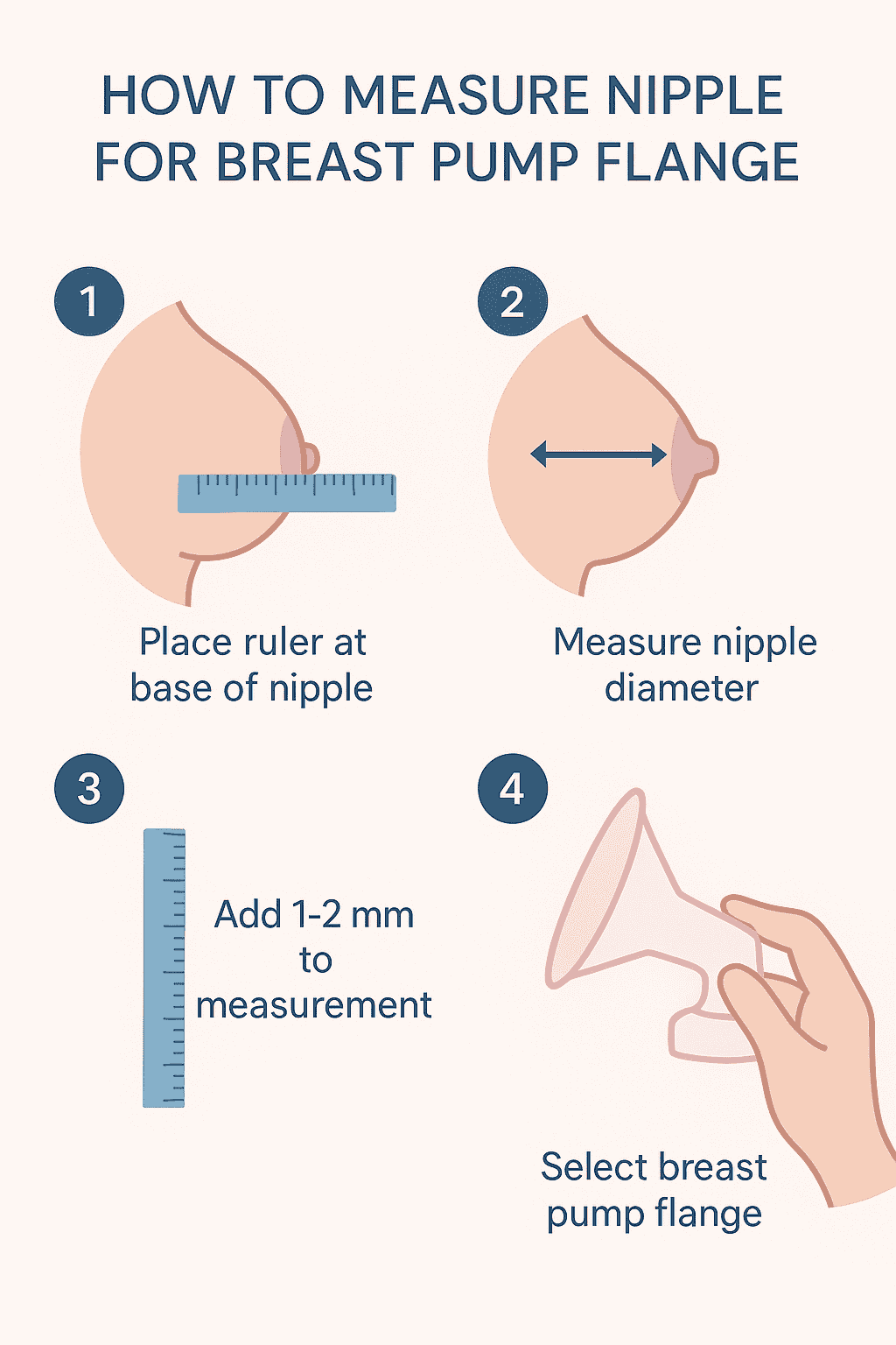 How to measure nipple for flange size