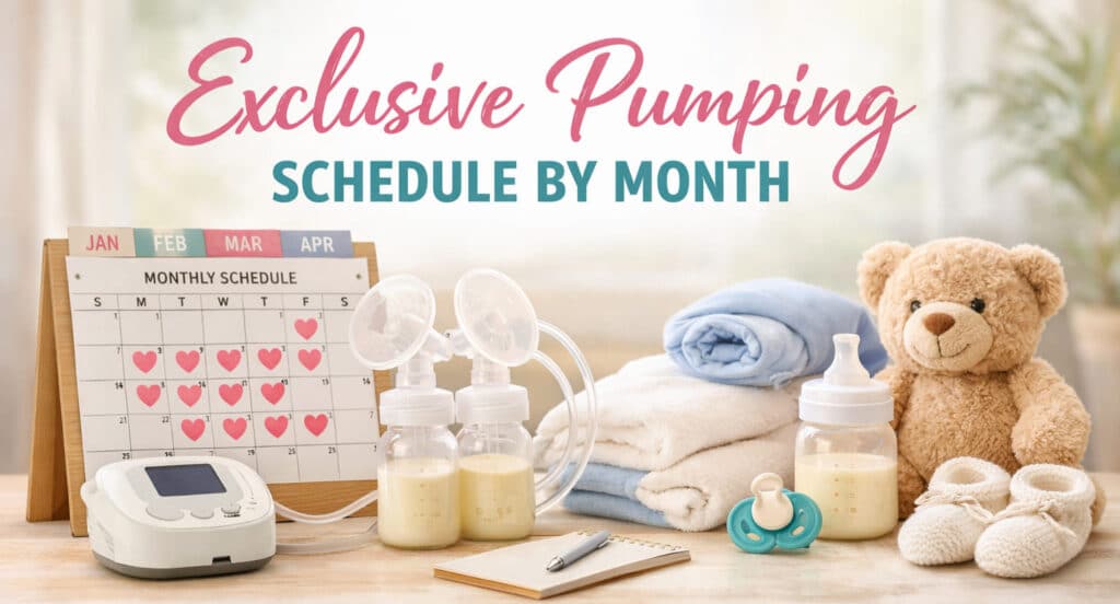 Exclusive Pumping Schedule by Month