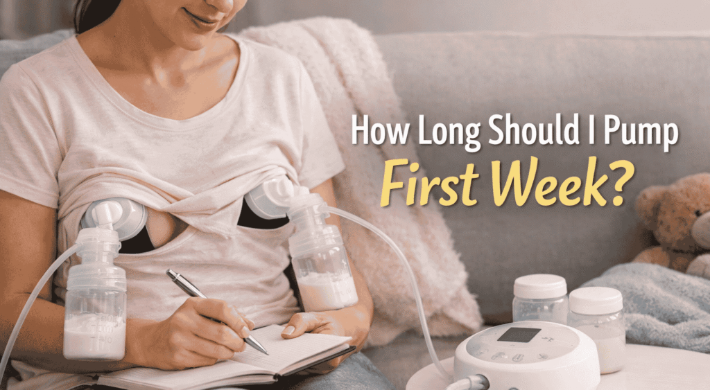 how long should i pump first week